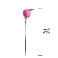 Dekorative weiße Calla Lily Pink Lila echte Berührung Eva Calla lily künstliche Blumen für Hochzeits feier