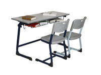 Meubles scolaires modernes, table et chaise d'école, pupitre et banc d'école