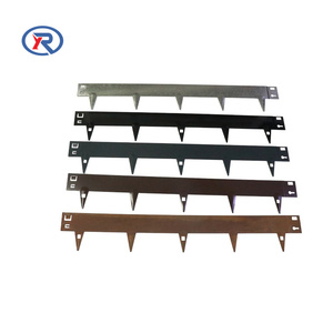 <span class=keywords><strong>Création</strong></span> et stabilisation de patine de rouille et bordure de jardin en acier galvanisé à cinq dents pour l'extérieur - Product Image 1