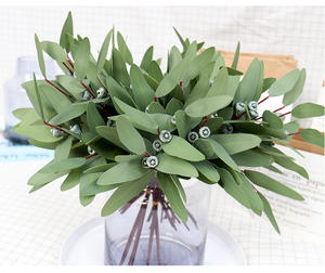 Другие искусственные серебряные долларовые ветки, настоящие зеленые листья эвкалипта, для свадьбы, дома, дня рождения, вечеринки - Product Image 6