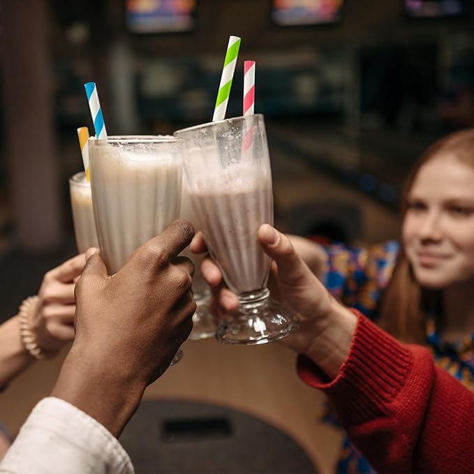 Kraft Biodegradable Paper Straws Co-Friendly Biodegradable Drinking Straws Bulk for Party Supplies, Bridal/Baby Shower, Birthday