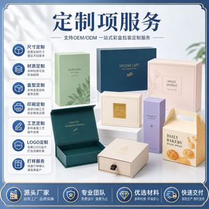 Boîtes personnalisées Box Master Packaging, couleur au choix, pour cosmétiques, pâtisseries, coffrets cadeaux, boîte à tiroir magnétique à ouverture par le dessus, 1 couche, 230 g/m² - Product Image 5