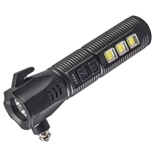 Herramienta de Escape para Auto, Linterna Multifunción con Luz LED y Rompeventanas para Uso de Emergencia - Product Image 1