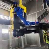 Rail linéaire mural pour robot 7ème axe avec moteur PLC et roulement, personnalisable pour applications de pulvérisation, de meulage, de chargement et de déchargement, 3kW 380V