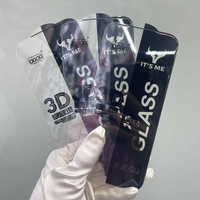 3D Randloze Heldere Gehard Glas It's Me OG Schermbeschermer Grote Boog Transparante Schermbeschermer voor iPhone 16 17 18 Pro Max