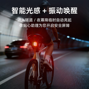 <b>Bicycle</b> Smart Brake Sensor Taillight 300 Lumen LED USB-C Charging Waterproof IPX6 Mountain Road Bike Night Riding <b>Light</b> - Product Image 2