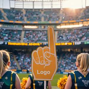 Mano de espuma con logotipo personalizado de alta calidad para eventos de porristas y dedos de espuma - Product Image 3