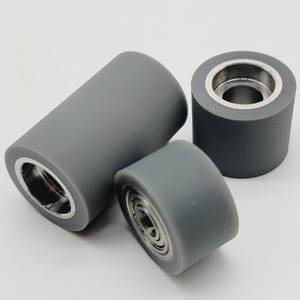 Roue à roulement en polyuréthane (PU) avec revêtement en polyuréthane (PU) en nylon POM anti-corrosion personnalisée pour porte coulissante - Product Image 1