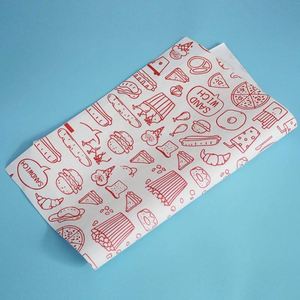 Disposable Coated 500 Sheets 6 X 10.7in Dry Wax Paper Eco-Friendly Greaseproof Food Wrapping Cake Hamburger Bread Sandwiches - Product Image 2