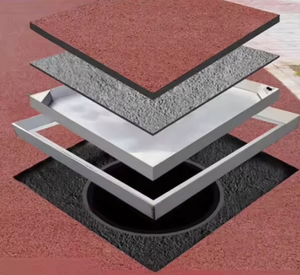 Couvercle de manhole carré invisible en acier inoxydable 304, anti-corrosion, pour pavés de parc - Product Image 4