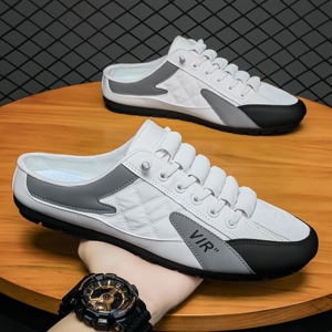 Men's Shoes, Bean Shoes, Men's New Flat Bottomed Casual Shoes, Trendy Soft Soled Driving Shoes, Semi <b>Trailer</b> Trendy Shoes - Product Image 1