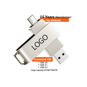 Memoria <span class=keywords><strong>USB</strong></span> 2.0 Giratoria de 128GB, Metálica, Portátil, Precio de Fábrica - Product Image 2