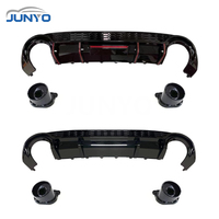 Kit carrosserie Junyo de haute qualité, mise à niveau vers le kit carrosserie Rs3 avec lèvre avant et arrière et diffuseur arrière pour les modèles Audi A3 2021-2024