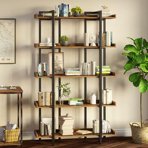 Bán buôn bằng gỗ 5 tầng kệ sách, công nghiệp kệ sách, lớn tủ sách và kệ sách với Mở Kệ, gỗ mở hiển thị kệ - Product Image 2