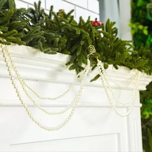 Guirlande de perles acryliques, décorations suspendues pour sapin de Noël, chaîne de perles décorative, décorations de Noël, ambiance festive - Product Image 3