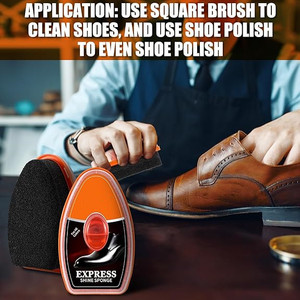 2 Pcs Neutral <strong>Clear</strong> <strong>Shoe</strong> <strong>Polish</strong> Self-Replenishing Reservoir Total 2.4oz Shine Sponge for <strong>Shoes</strong> and Boots - Product Image 6