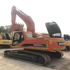 Excavateur d'occasion original 22 tonnes Doosan DH220LC-7 220 220lc 225 en bon état à bas prix - Product Image 4