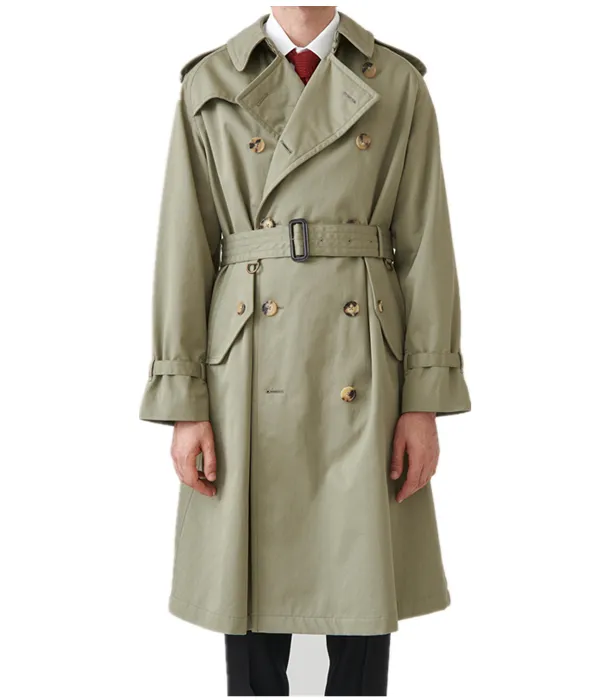 2022 New Fashion Custom Double Breasted Long Trench Coat Mens Coat Men's Jackets & Coats