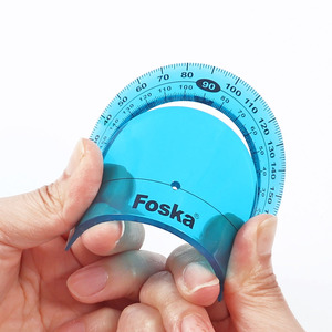 Regla de Doble Escala de 15 cm / 6 Pulgadas, Flexible, con Regla Recta 30 ° Regla Triangular y 180° °   Transportador para Medir Objetos Circulares - Product Image 4