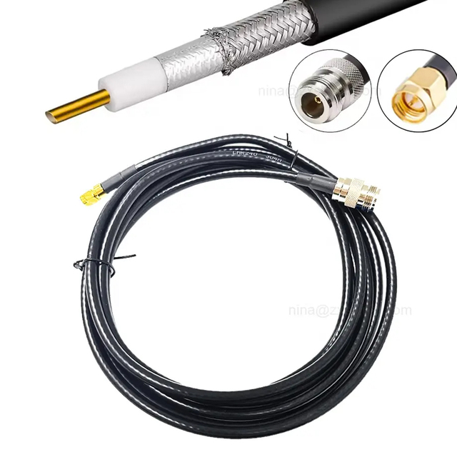 Customizable LMR240 Antenna Coaxial Cable Assembly N Female RP-SMA Female 5m/15m/20m Helium RF Communication Cables DC-3GHz/6GHz