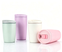 Gobelet isotherme à double paroi en acier inoxydable 12oz 20oz, anti-fuite, avec couvercle rabattable, portable, pour le bureau, le yoga, les activités de plein air, cadeau