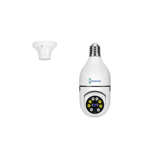 V380 APP Smart CCTV Mini Caméra IP <span class=keywords><strong>Wifi</strong></span> <span class=keywords><strong>sans</strong></span> fil Prise E27 3MP 360 ° Audio bidirectionnel Micro intégré PTZ Caractéristiques Vision nocturne CMOS - Product Image 1