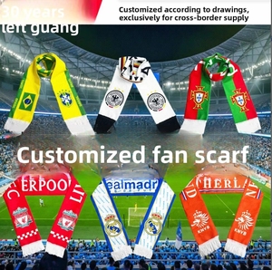 Bufanda Tejida Personalizada para Aficionados al Fútbol, <span class=keywords><strong>Baloncesto</strong></span> y Voleibol de EE. UU., Canadá y México, Modelo Ross-Border 2026, para Animar en el Club - Product Image 4
