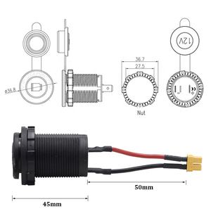 <span class=keywords><strong>Prise</strong></span> allume-cigare 12V LED anneau <span class=keywords><strong>voiture</strong></span> allume-cigare remplacement <span class=keywords><strong>prise</strong></span> de courant <span class=keywords><strong>auxiliaire</strong></span> TX30U-T reminal - Product Image 2