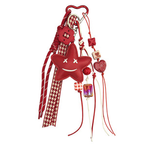 <span class=keywords><strong>Porte</strong></span>-clés en forme de pentagramme, accessoire pour sac en <span class=keywords><strong>macramé</strong></span>, style bohème, cadeau, corde tressée, dessin animé, nouvel an, pendentif <span class=keywords><strong>simple</strong></span> pour clés - Product Image 5