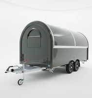 Chariot de vente mobile en fibre de verre SL-6, cuisine de rue au gaz/électrique pour usage extérieur, service de pizzas, hot-dogs, bonbons et snacks