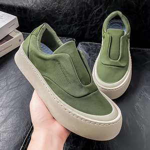 Summer New Breathable Men's <b>Canvas</b> Shoes Men's Casual Shoes Thick Soled Non slip Shoes - Product Image 3