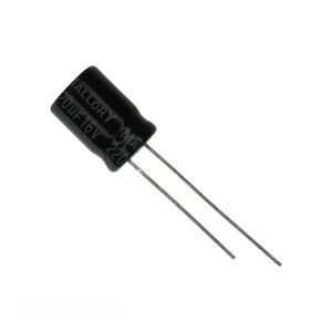 Distribuidor Autorizado SK101M035ST Condensador de Aluminio 100uF 20% 35V Radial TH de Orificio Pasante 100 uF - Product Image 1