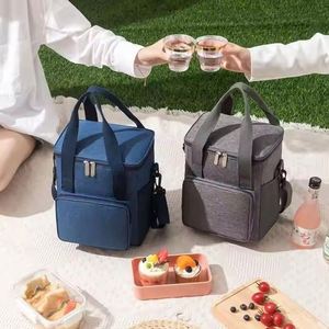 Lunch Bag for Office Worker Outdoor Picnic Cooler Handbags for Students Beer Fruit Food Ice Bags - Product Image 6