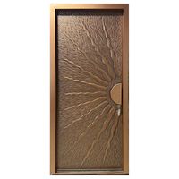 Portes d'entrée en aluminium, portes françaises extérieures en verre, portes-fenêtres en verre pour patio