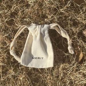 100% Organic Cotton <b>Drawstring</b> Bags Natural Color Custom Cotton Fabric <b>Pouches</b> - Product Image 4