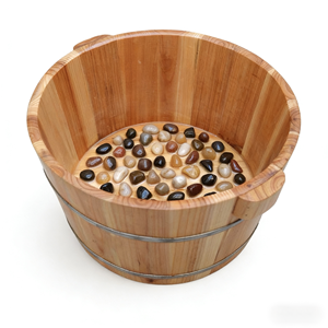 Bac à pieds en bois de <span class=keywords><strong>sapin</strong></span> avec couvercle, bassin de massage des pieds, bain de pieds à domicile - Product Image 1