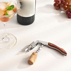 Wsy8684 <b>Openers</b> Easily Use Custom Wooden Handle Corkscrew Wine Bottle <b>Opener</b> - Product Image 4