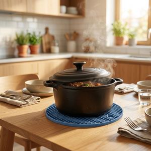 Nouvel ensemble de dessous-de-plat et de tapis en silicone légers, faciles à nettoyer, résistants à la chaleur, design chinois pour comptoirs, robinets et tables domestiques - Product Image 1