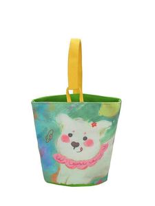 Borsa a tracolla piccola in tela con stampa a tema cartone animato, stile pittura a olio, di tendenza transfrontaliera, carina, portatile per esterni - Product Image 6