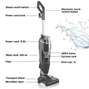 Esterilizador de alfombras 3 en 1 personalizado, 1600w, mopa de vapor, aspiradora, vaporizador profesional - Product Image 5