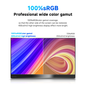 Moniteur portable LED personnalisable de 13,3 pouces, FHD, 100 % sRGB, IPS, type-C, deuxième moniteur pour le travail à distance et les études - Product Image 6