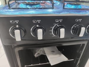 X 4 Gas Black Burner Vertical Cooktop With Built-in Oven, 60L Oven a Grid and Tray, Home <b>Stove</b> 60 Litre 4 Gas Black Gas - Product Image 4