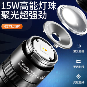 Lampe frontale Shenhuo 15W LED rechargeable avec zoom pour éclairage extérieur HY06 - Product Image 5