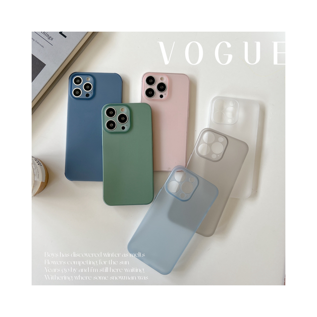 Ultra-thin Slim Matte Camera Full Protection Phone Case for iPhone 14 15 ProMax for iPhone 13 12 11 Pro PP Ultra-light Cover