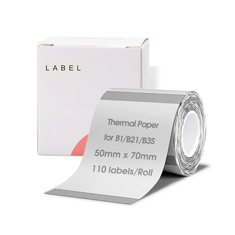 Clear and Small enough Printer Paper Adhesive Transparent Tear Resistant Thermal Paper Compatible with Printer Shape Custom