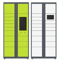 Système de casier à colis électronique intelligent en métal avec scanner et surveillance à distance, assemblé pour une gestion sécurisée des livraisons