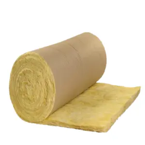 24kg m3 의 크래프트 종이로 중국의 유리솜 롤 절연 제조업체