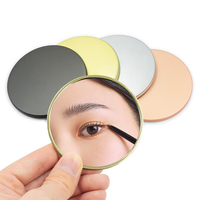Miroir cosmétique à main carré double face Logo personnalisé Petit miroir de poche pliable de voyage portable pour femmes