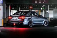 Diffuseur de pare-chocs arrière en fibre de carbone avec LED pour BMW M3 F80 2014-2020, pièces de tuning aérodynamique extérieures pour voiture