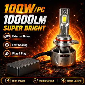 SFIDA KA5 New 12V 6000K High Power LED Bulb H4/H11 Car Headlight IP67 9-16V